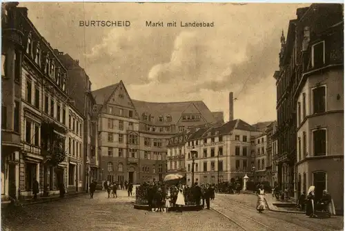 Burtscheid, Markt mit Landesbad -393342