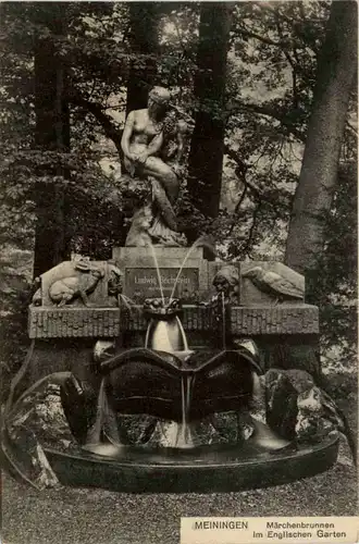Meiningen, Märchenbrunnen i. Engl. Garten -393478