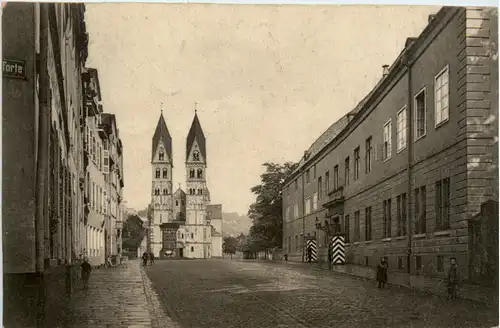 Koblenz, Generalkommanda und Castorkirche -393138