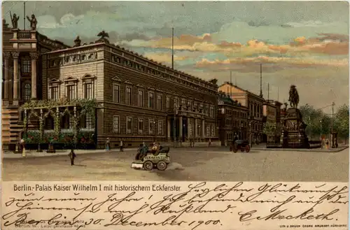 Berlin, Palais Kaiser Wilhelm I mit historischem Eckfenster -393356