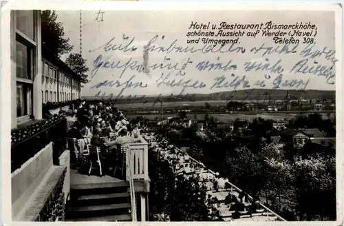 Hotel Bismarckhöhe, Aussicht auf Werder und Umgebung -394772