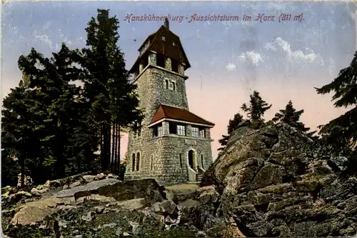 Hanskühnenburg, Aussichtsturm im Harz -395250