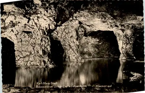 Karl Marx Stadt, Rabensteiner unterirdische Felsendome-Marmorsaal -394186