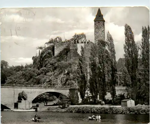 Halle Saale, Giebichenstein, Oberburg mit Giebichensteiner Brücke -394206