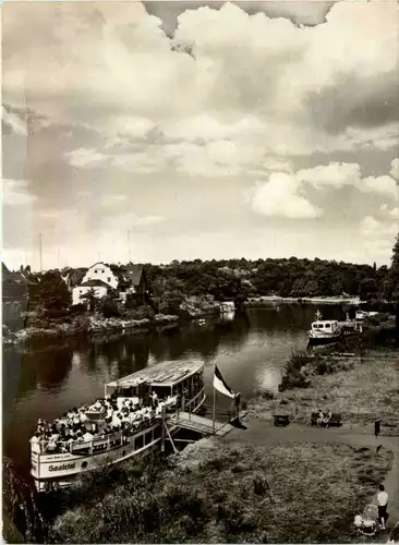 Halle Saale, die Saale am Giebichenstein -394244