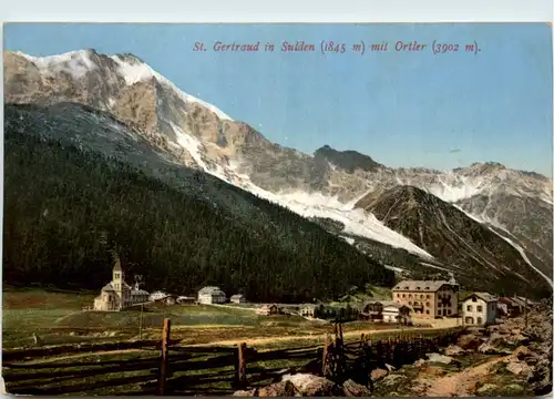 St. Gertraud in Sulden mit Ortler -394970