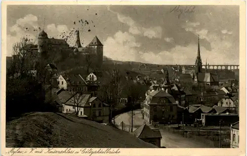 Kaiserschloss Mylau und Göltzschtalbrücke -394540