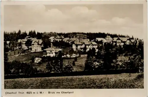 Oberhof Thür., Blick ins Oberland -393412