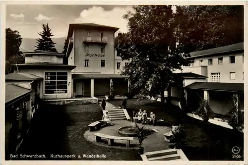 Bad Schwarzbach, Kurhauspark u. Wandelhalle -395844