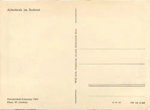 Altenbrak im Bodetal -394934