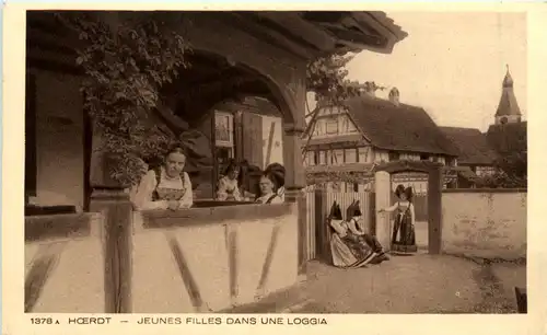 Hoerdt - Jeunes Filles dans une Loggia -474160