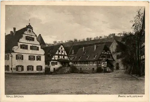 Maulbronn, Partie im Klosterhof -395316