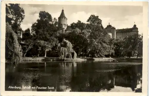 Altenburg, Schloss mit Pauritzer Teich -394650