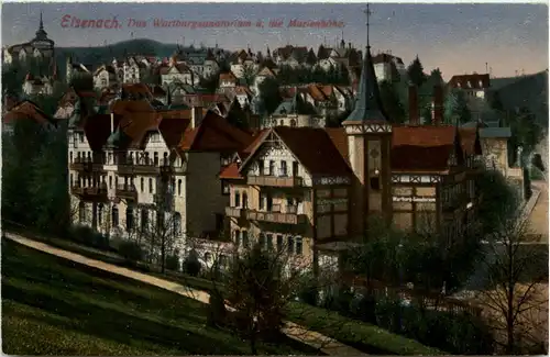 Eisenach, Das Wartburgsanatorium u. die Marienhöhe -395356