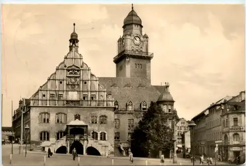 Plauen, Altmarkt mit Rathaus -395802