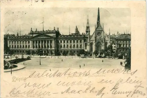 Leipzig, Augustusplatz mit Paulinerkirche -395958
