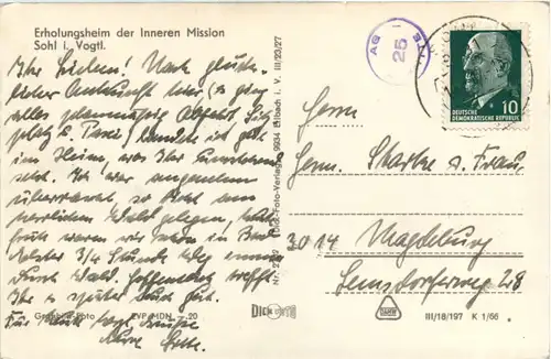 Sohl i.V., Erholungsheim der Inneren Mission -395816