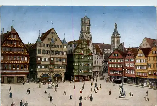 Stuttgart, Marktplatz, Stiftskirche -395462