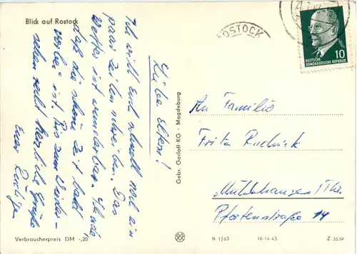 Blick auf Rostock -394096