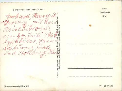 Stolberg Harz, div. Bilder -394908