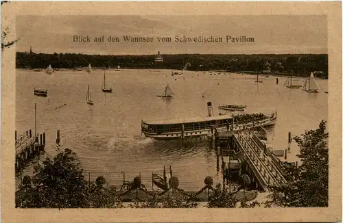 Blick auf den Wannsee vom Schwedischen Pavillon -396138