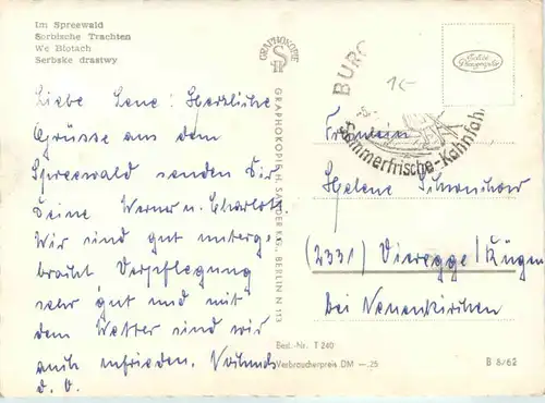 Spreewald, Sorbische Trachten -396682