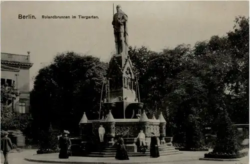Berlin, Rolandbrunnen im Tiergarten -396152