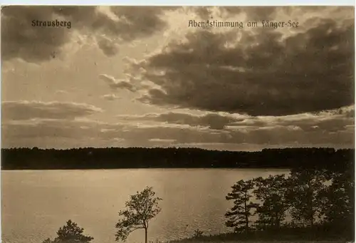 Strausberg, Abendstimmung am Sänger-See -396168