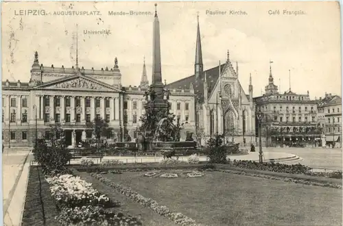 Leipzig, Augustusplatz, Mendebrunnen -394726