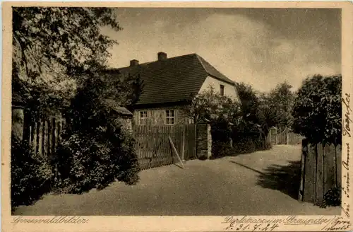 Spreewald, Dorfstrasse in Praunitz -397202