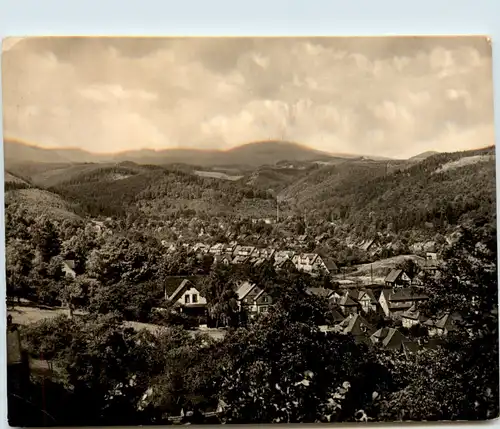 Wernigerode, Blick über Hasserode zum Brocken -394824