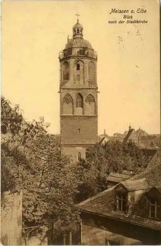 Meissen, Blick nach der Stadtkirche -395836