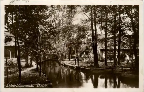 Spreewald, Bilder, Partie in Lehde, Dorfstrasse -397118