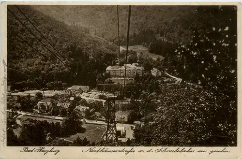 Bad Harzburg, Nordhäusertrasse v.d. Schwebebahn aus gesehen -396054