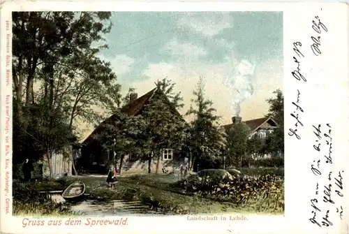 Spreewald, Landschaft in Lehde -397192