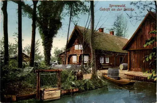 Spreewald, Gehöft an der Dolzke -397212