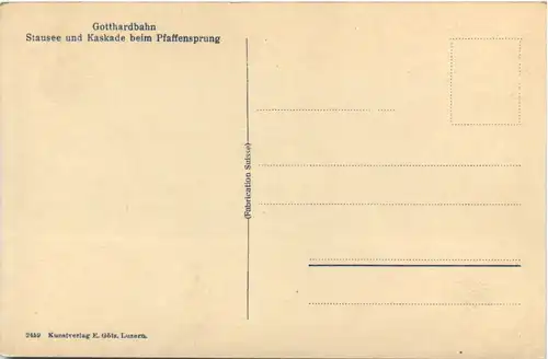 Gotthardbahn - Stausee und Kaskade beim Pfaffensprung -475900