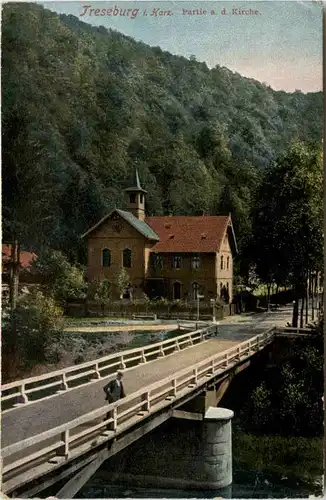 Treseburg i. Harz, Partie a.d. Kirche -396836