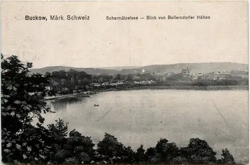 Buckow, Schermützelsee, Blick von Bollersdorfer Höhen -396174