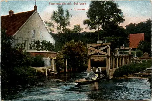 Spreewald, Schleuse an der Kannomühle -397332