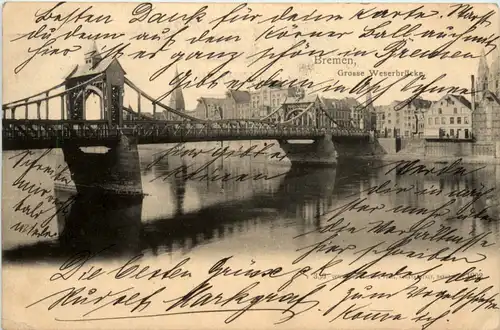Bremen, Grosse Weserbrücke -456652