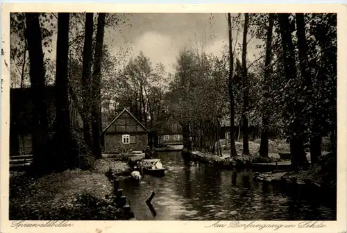 Spreewald, am Dorfeingang in Lehde -397418