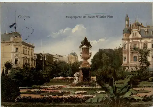 Cottbus, Kaiser-Wilhelm-Platz, Anlagenpark -398002