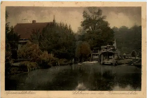 Spreewald, Schleuse an der Kannomühle -397328