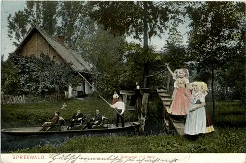 Spreewald, Bauernhof mit Bank -397316