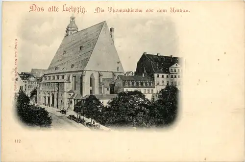 Leipzig, die Thomaskirche vor dem Umbau -395970