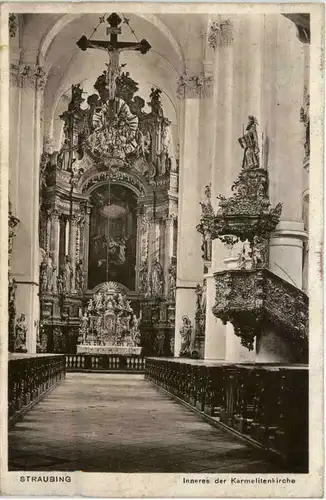 Straubing - Inneres der Karmelitenkirche -453824