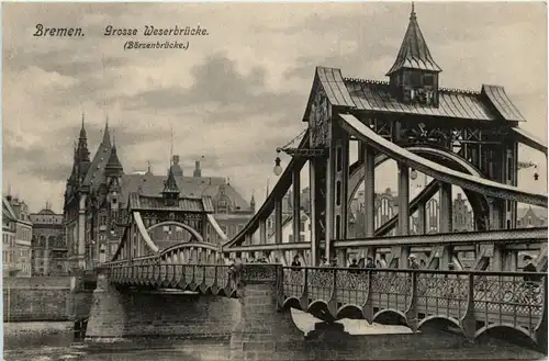 Bremen - Grosse Weserbrücke -453944