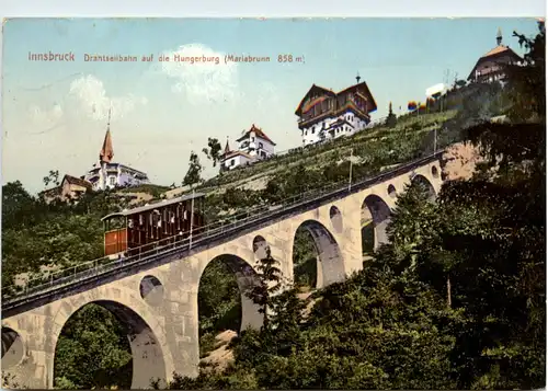 Innsbruck, Drahtseilbahn auf die Hungerburg -398338
