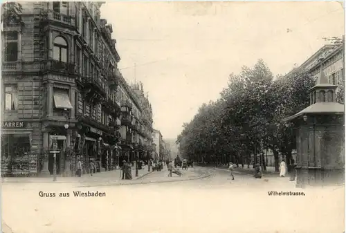 Gruss aus Wiesbaden, Wilhelmstrasse -398372